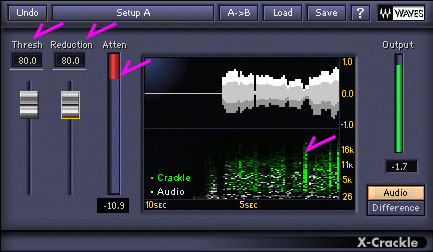「ピアノ難民を救え!」 Crackle ノイズ除去